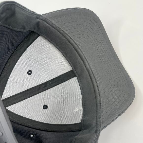 Yupoong Classics Mens Baseball Cap Embroidered Black Adjustable Hat Acrylic Wool - Picture 7 of 8